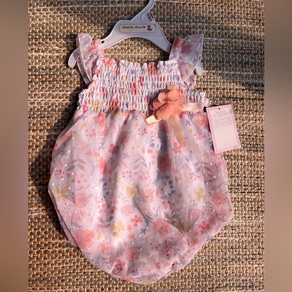 Duck Duck Goose Toddler Girls Romper Size 18 Months NWT